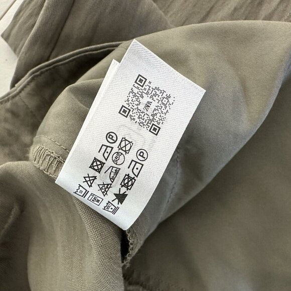 Zara Pleated Ankle Pants Size M Khaki Baggy - Picture 7 of 14